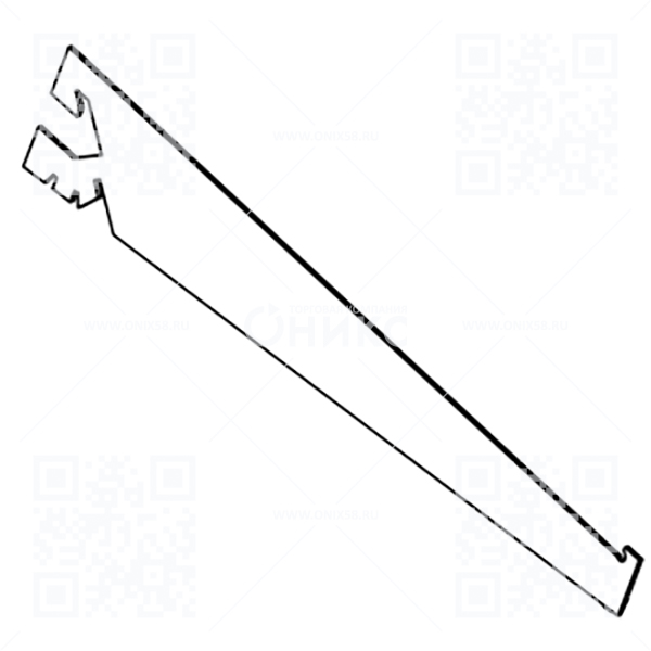 ТС Кронштейн 400 наклонный регулируемый (RAL 9016 белый глянец)