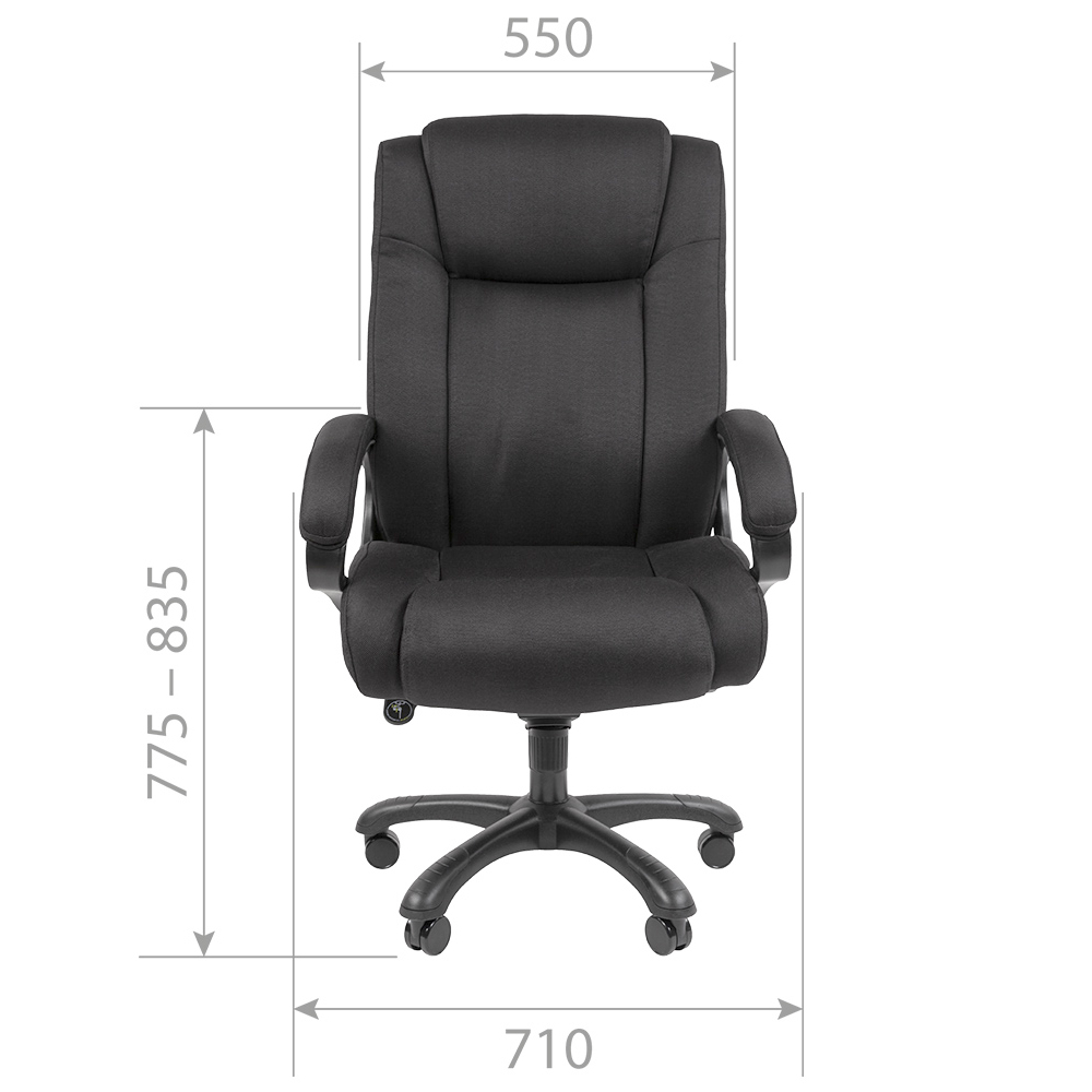 Кресло руководителя CHAIRMAN 410 Ткань SX серая