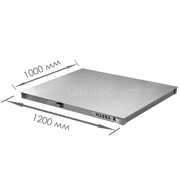 Модуль взвешивающий 4D-P.S-12/10 - 1500, платформа 1200*1000мм, 1500 кг., нержавеющая сталь