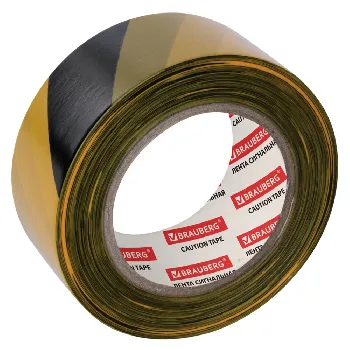 Лента оградительная сигнал 50мм*200м желто черная