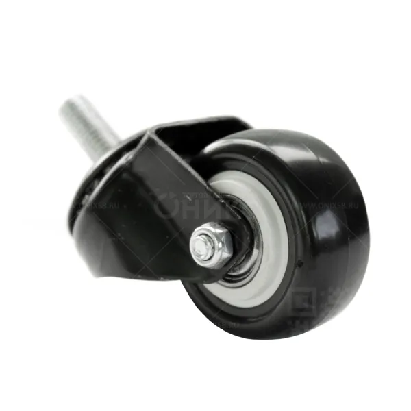 Колесная опора d50 болтовое крепление SCtg(М) 25 черная резина г\п 50 кг.  4062050 М10