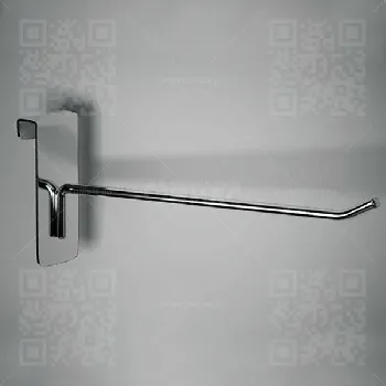 Крючок для решетки с планкой 150мм, d.5мм, хром FG291c\5