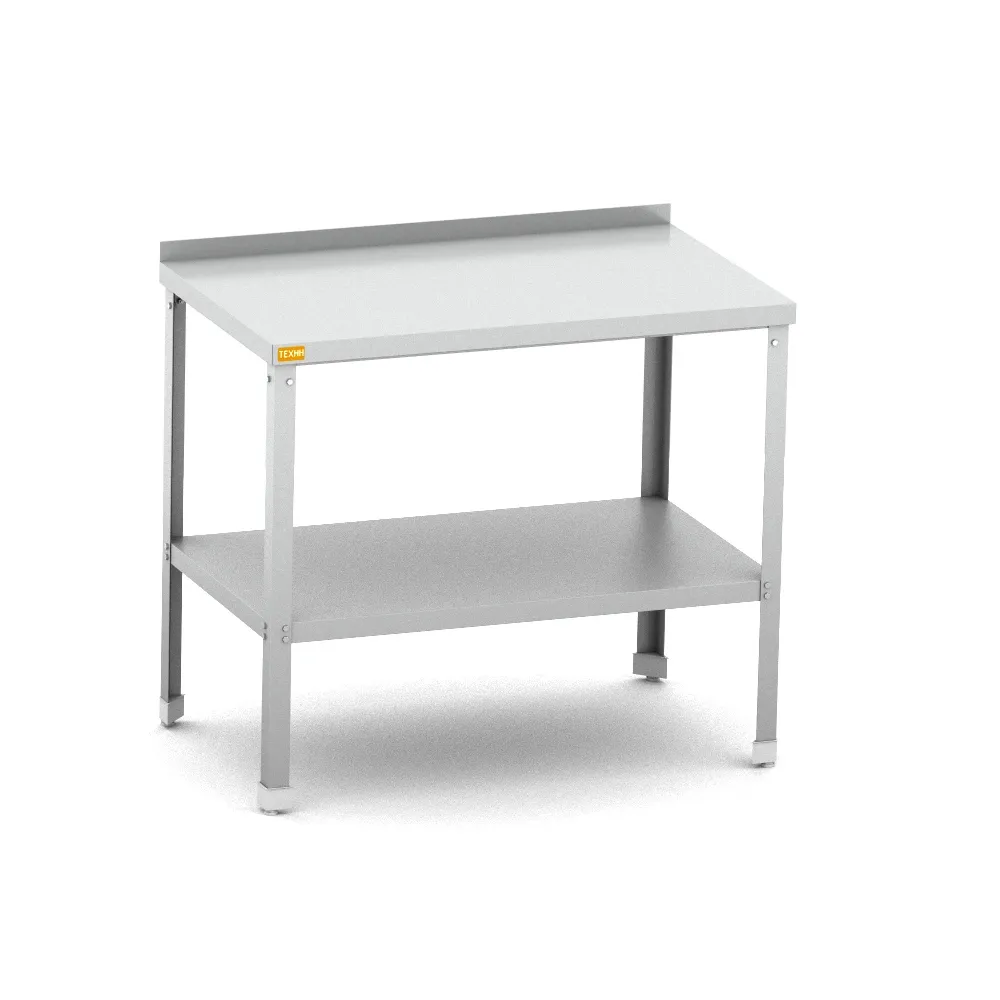 Стол разделочный с бортом СРТ-ПН 1200х600х870 (столешница нерж.,1 полка сплошная и нерж нерж.)