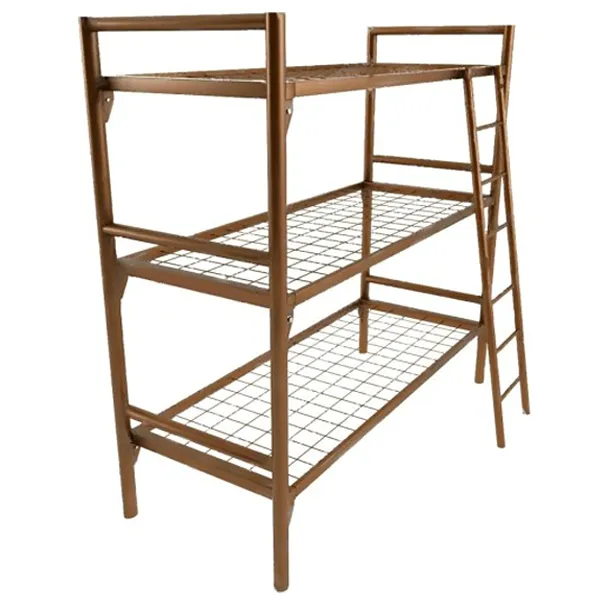 Кровать металлическая 3-ярусная 1900*800, сетка 100*100