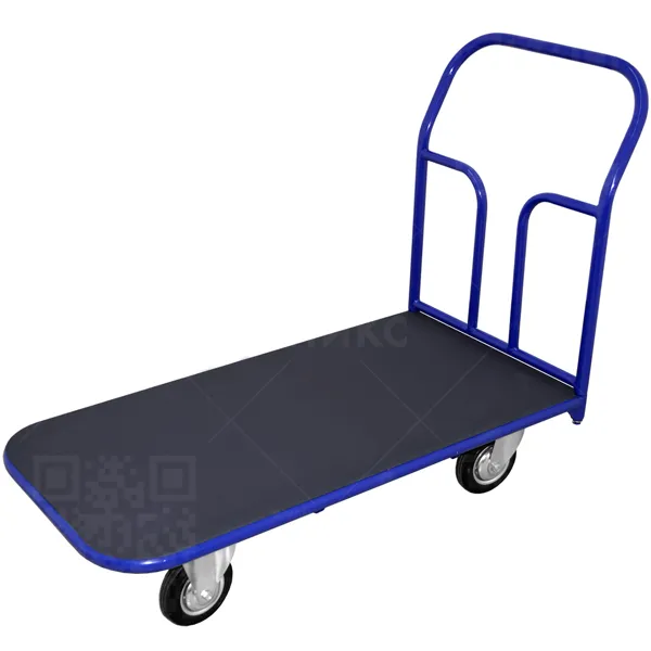 Тележка платформенная ТПР 6 800*1200 с резин. покрыт. колеса d-200