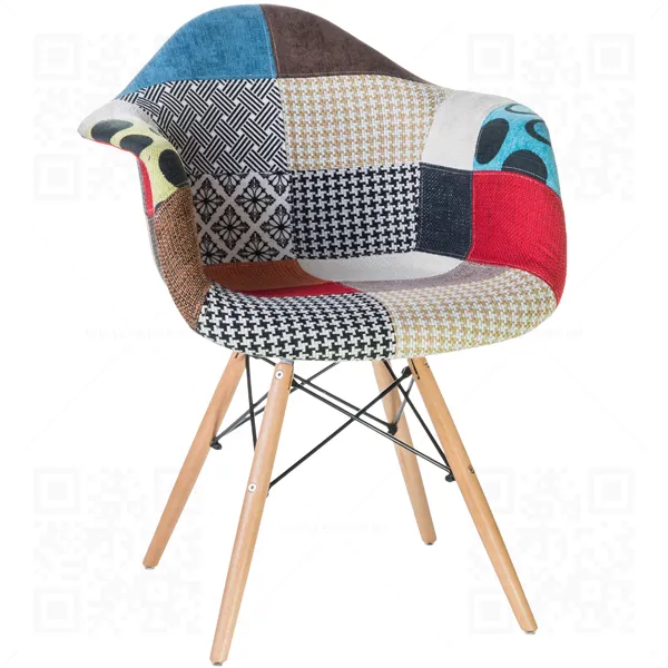 Стул пластиковый DAW PATCHWORK LMZL-PP620G ножки бук