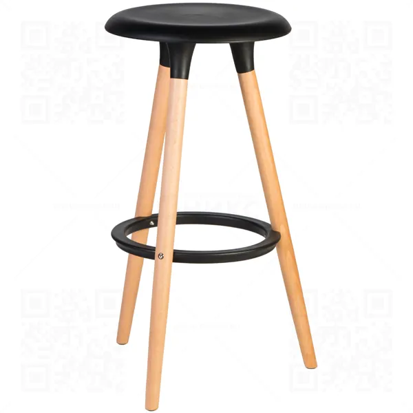 Стул барный пластиковый ROYCE LMZL-PP652 ножки бук