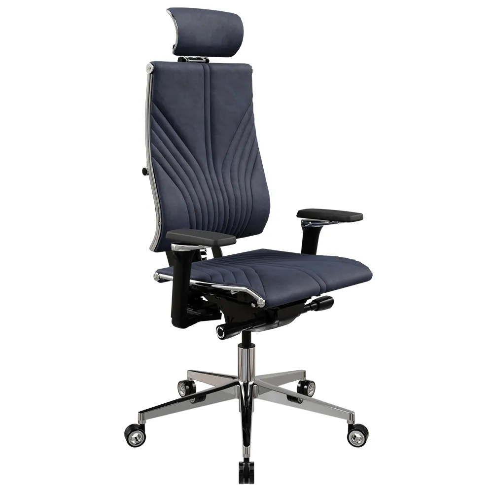 Кресло Yoga Spine 4DF B2-12 (Велюр GoyaLE синий AC.F.14.13A)