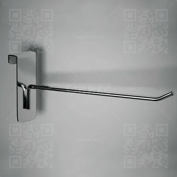 Крючок для решетки с планкой 305мм, d.5мм, хром