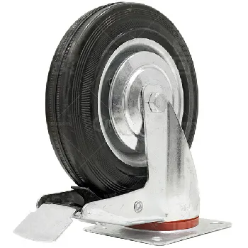 Колесная опора d200 поворотная с тормозом SCB 80 г\п 230 кг (8)