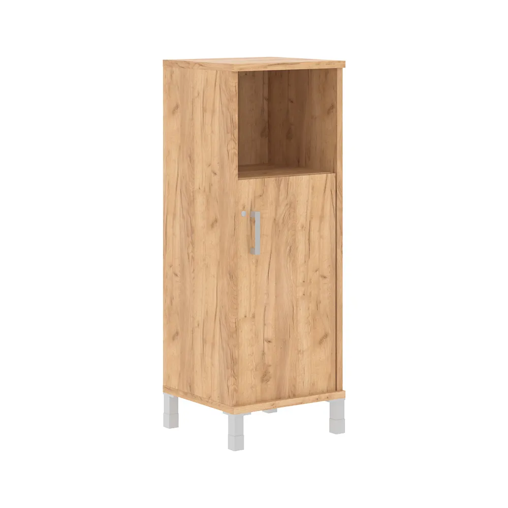 Шкаф-колонка средняя с замком в глухой малой двери B 421.3(RZ)   475х450х1286 BORN (НАБОР) (Дуб Бофорт)