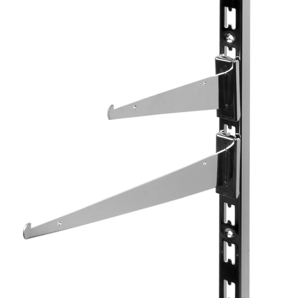 Кронштейн для полки с силиконом C002-300, L=300мм, хром