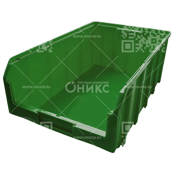 Ящик пластиковый V-4 502*305*184 зеленый