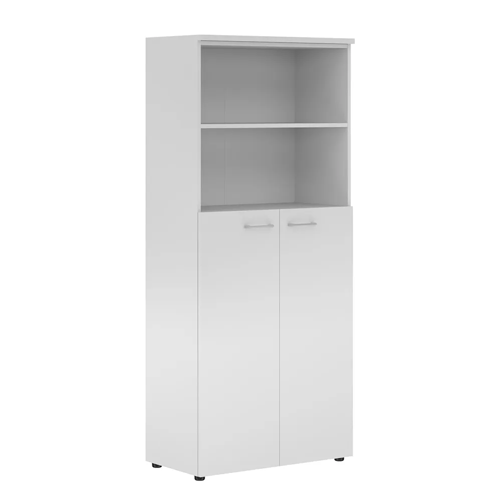 XTEN Шкаф XHC 85.6 с глухими средними дверьми и топом 856х432х1955 (НАБОР) (Белый)