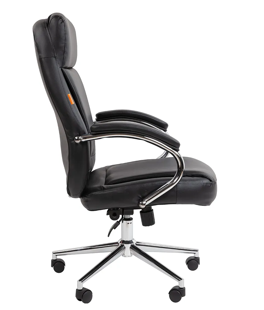 Кресло CHAIRMAN 794 хром, экокожа черная