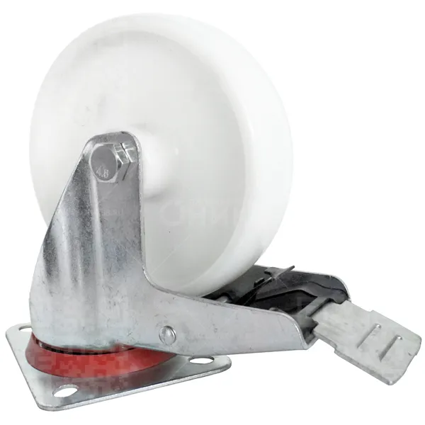 Колесная опора d160 поворотное с тормозом нейлоновое SRCnb 63 (1123160) г\п 145 кг (12)