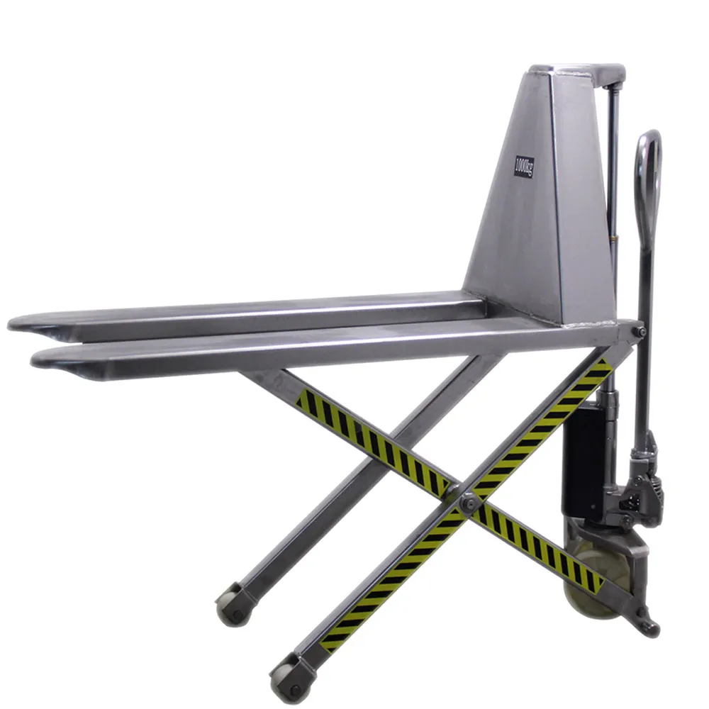 Тележка гидравлическая TISEL TZX10 INOX нерж. c ножничным подъемом