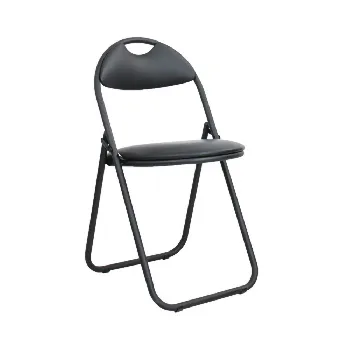 Стул складной Selim black, экокожа V4 черная