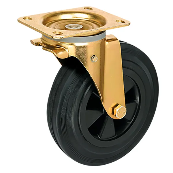 Колесная опора d200 поворотная SCM 80 г\п 220 кг промышленное (8)