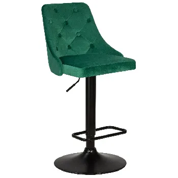 Стул барный DOBRIN JOSEPH BLACK LM-5021 велюр зеленый (MJ9-88)