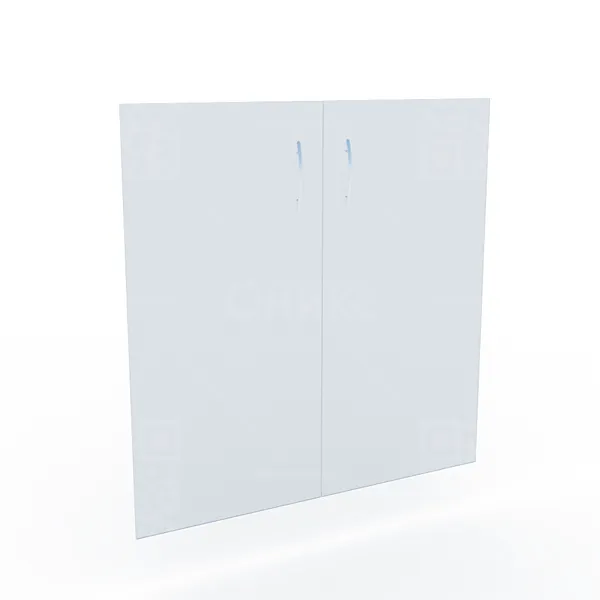 Комплект стеклянных дверей А-стл302 прозрачные, 710*760мм.