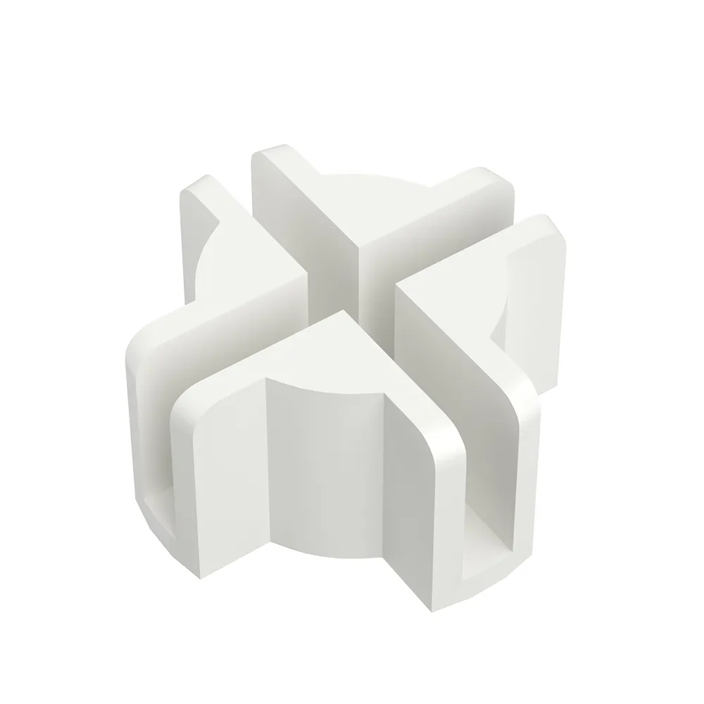 Заглушка соединительная "Крестообразная " для экранов Белая RAND