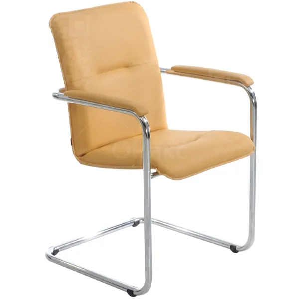 Стул офисный София хром кож/зам 