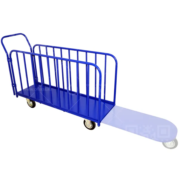 Тележка платформенная ДЛ  450*1300 колеса d-125