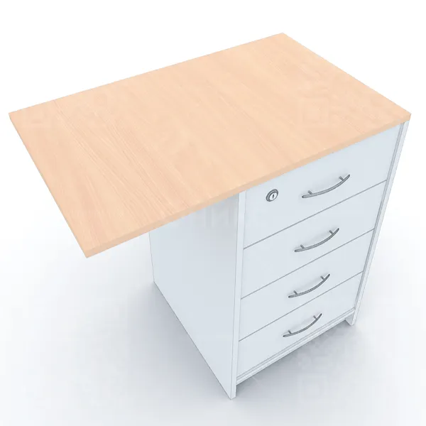 Топ А-706 к тумбе АТ-05 для столов А-201, А-202 (сторона 45см), 730*450*22мм.