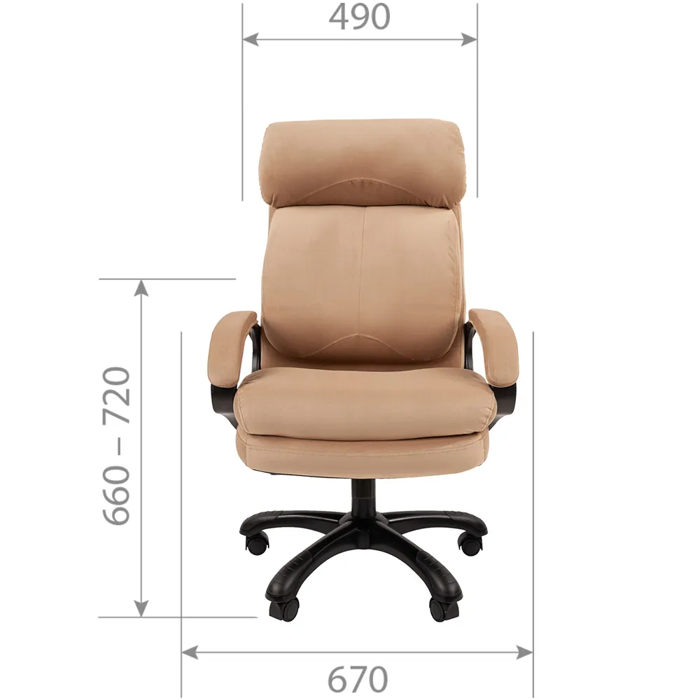 Кресло CHAIRMAN Home 505 Велюр T-10 темно-бежевый