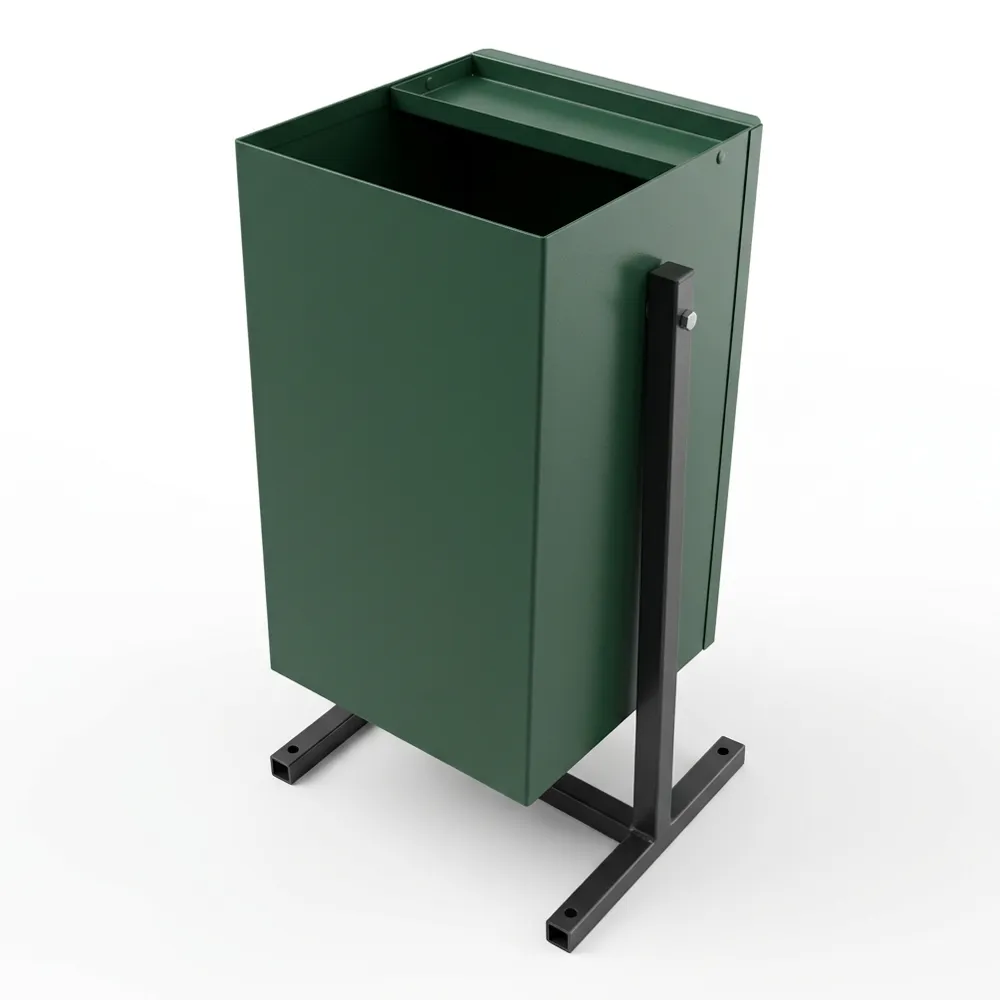 Урна уличная У-1, 15л. зеленая