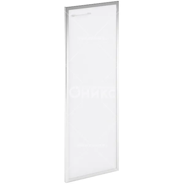 Дверь стеклянная в AL-рамке XRG 42-1(R) правая Сатин белый 1132х422х22 XTEN