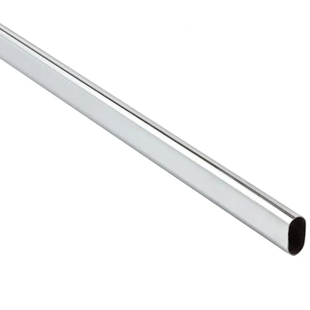Труба овальная (15*30) G109, толщ. 1,2м, L=1200мм, хром