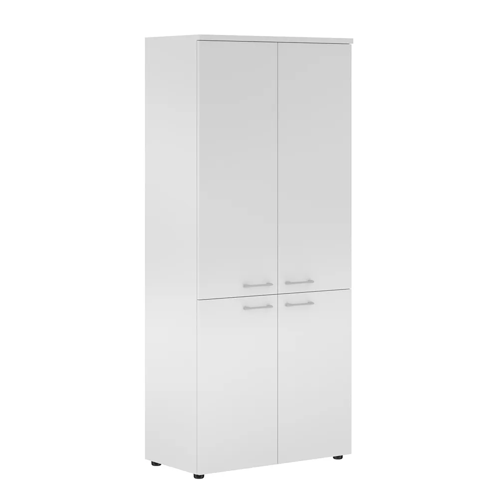 XTEN Шкаф XHC 85.3 с глухими средними и малыми дверьми 856х432х1955 (НАБОР) (Белый)
