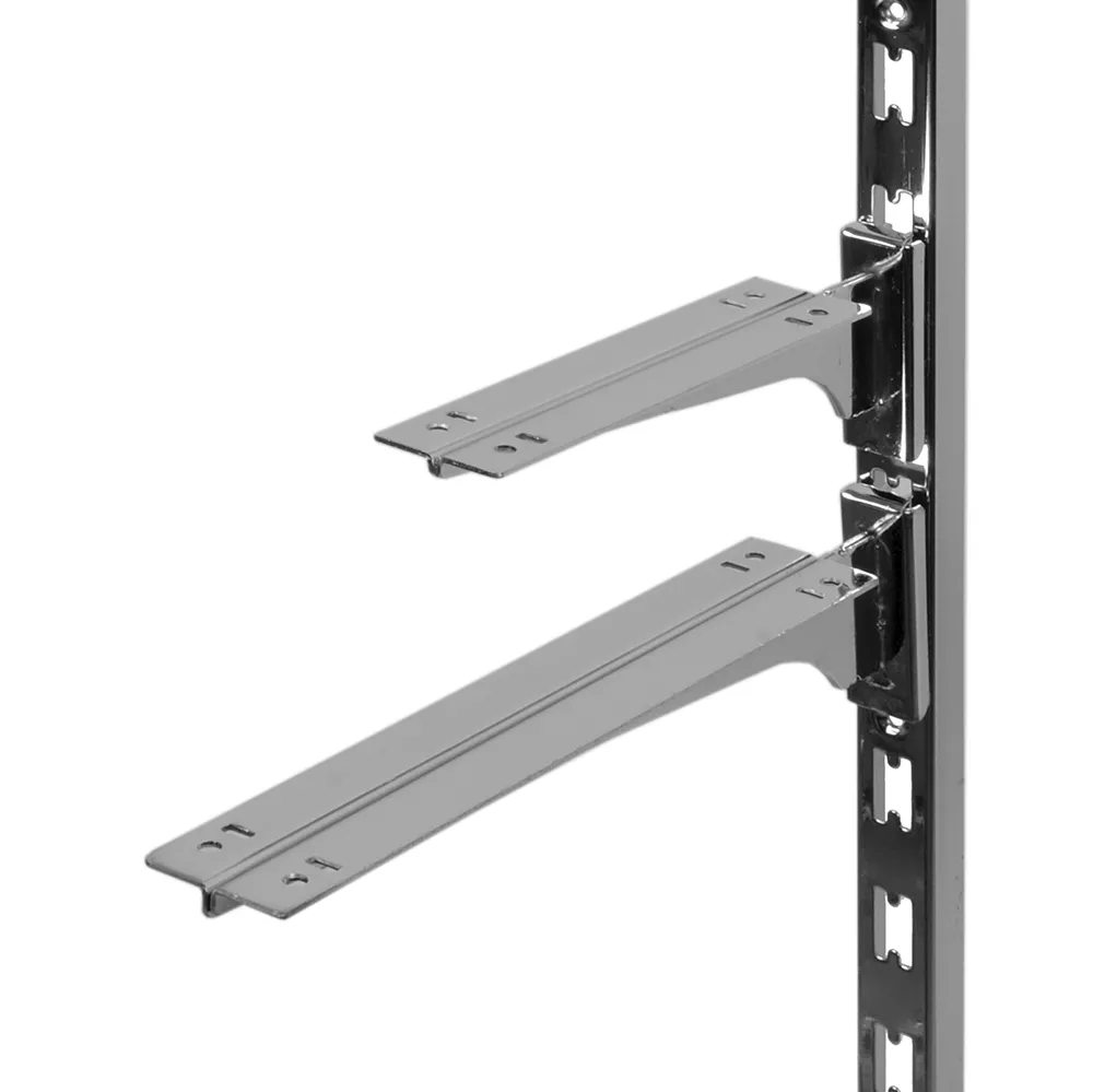 Кронштейн центральный для полки ДСП или стекло G023-300, L=300мм, хром