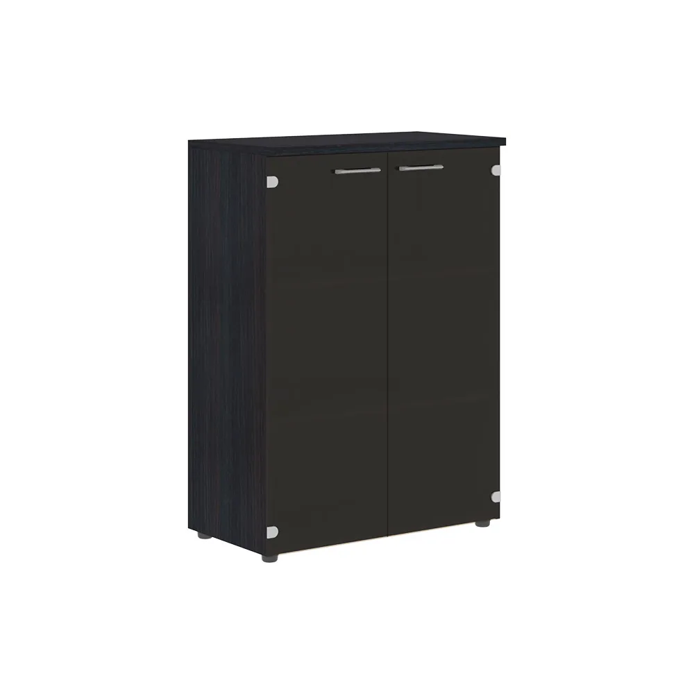 XTEN Шкаф XMC 85.2 со стеклянными дверьми и топом 856х432х1190 (НАБОР) (Дуб Юкон Модерн)