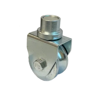 Роликовое колесо для откатных ворот, 60 х 30мм, С ПРУЖИНОЙ, цинк