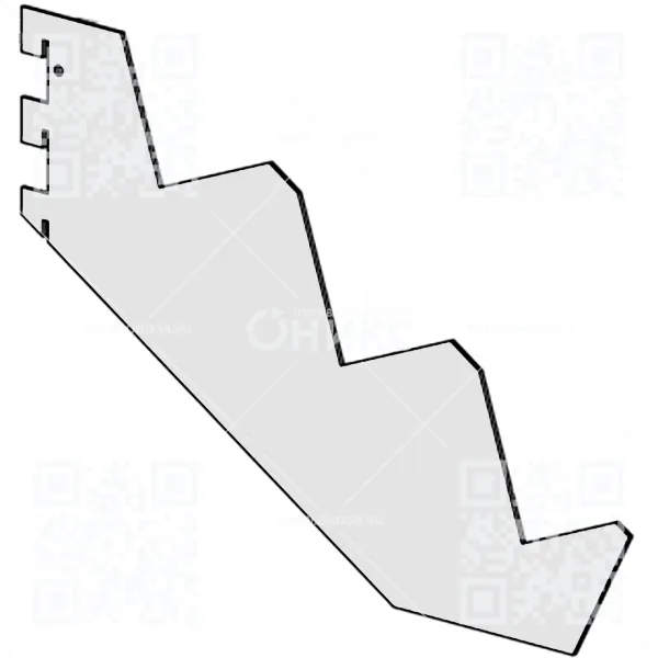 ТС Кронштейн журнальный 1 каскад (RAL 9016 белый глянец)