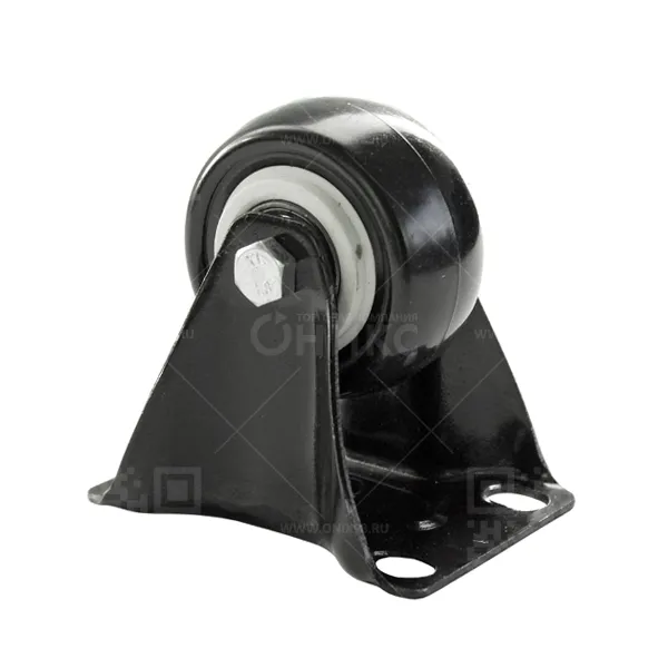 Колесная опора d50 неповоротная FCg(М) 25 черная резина г\п 50 кг. 4052050