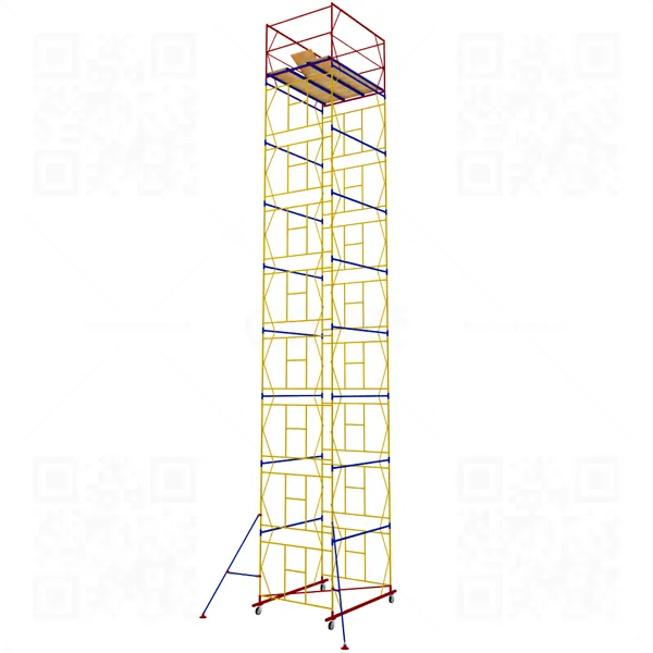 Вышка тура ВСР-6 (12,5м), площадка 1,6*2,0м, высота 12,5м., высота рабочей площадки 11,4м.
