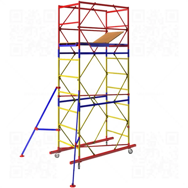 Вышка тура ВСР-1 (3,9м), площадка 0,7*1,6м, высота 3,9м., высота рабочей площадки 2,8м.
