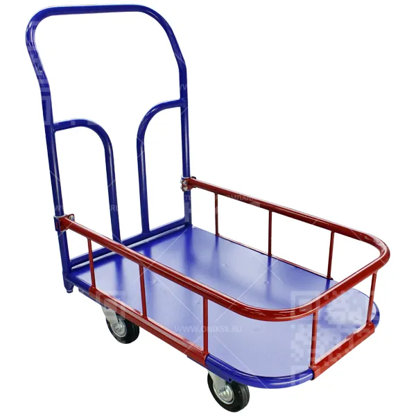 Тележка платформенная ТПБ 9 500*1000 с бортиком колеса d-200