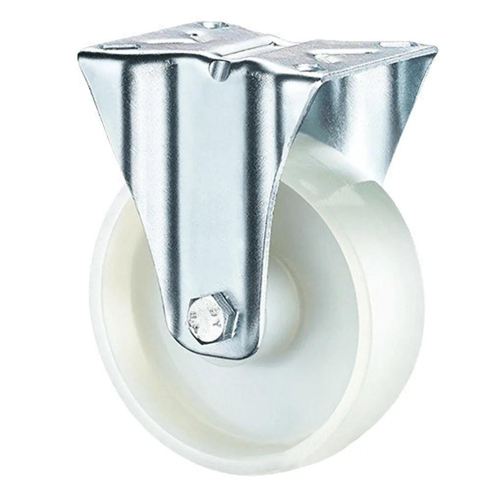 Колесная опора d125 неповоротное нейлоновое FRCn 54 (1121125) г\п 100 кг (28)