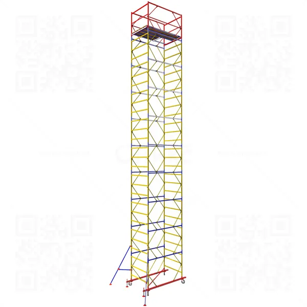 Вышка тура ВСР-3 (12,5м), площадка 1,2*1,6м, высота 12,5м., высота рабочей площадки 11,4м.