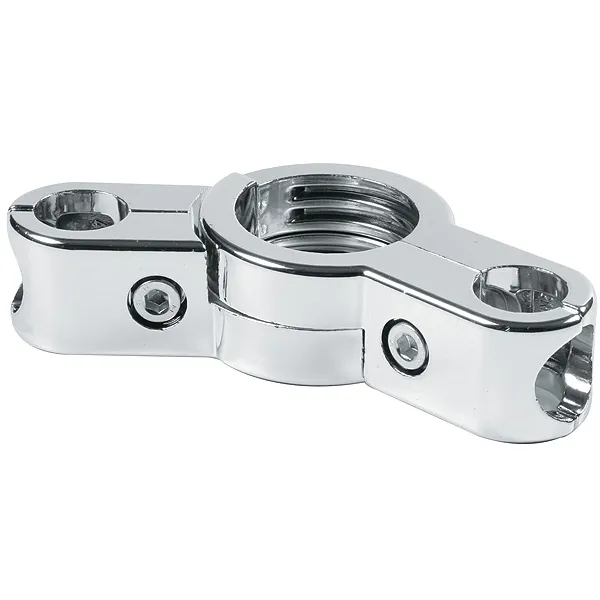 PL28.50VACUUM Соединитель поворотный 3-х параллельных и перпендикулярных труб 25+50+25 мм(Z-018)VACUUM(R43-50)