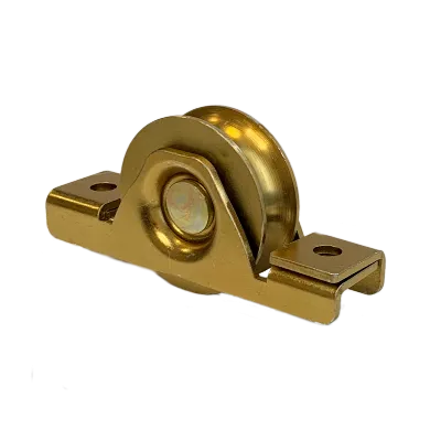 Роликовое колесо для откатных ворот, БЕЗ площадки  50мм, анодированное.