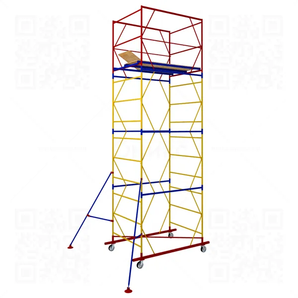 Вышка тура ВСР-3  (5,1м), площадка 1,2*1,6м, высота 5,1м., высота рабочей площадки 4,0м.