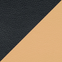 Экокожа черная/бежевая